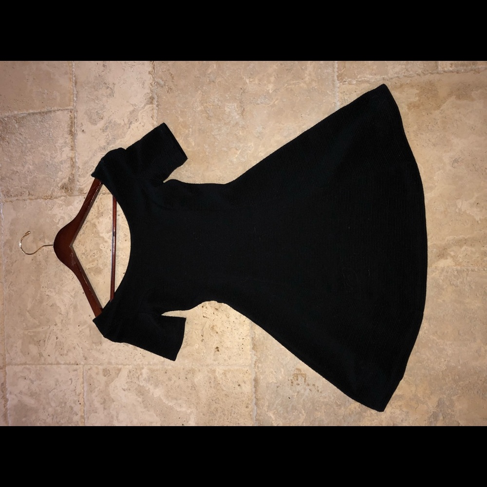 Women’s H&M Size 4, Fit & Flair Stretch Dress Blk
